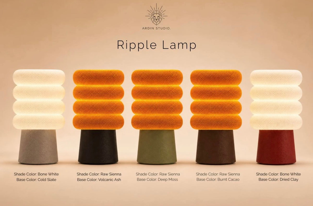 Ripple Sculptural Table Lamp
