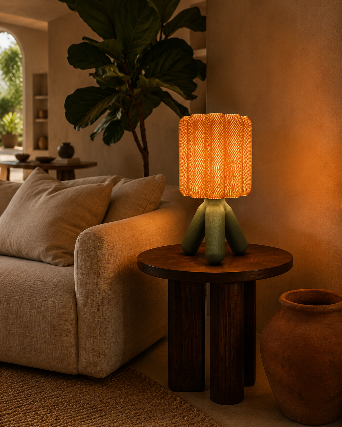 Lumi Sculptural Table Lamp