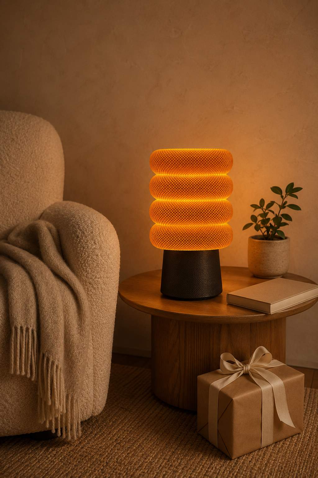 Ripple Sculptural Table Lamp