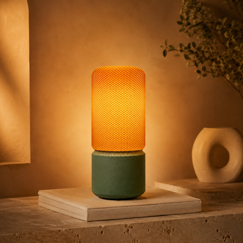 Cylinder Sculptural Table Lamp