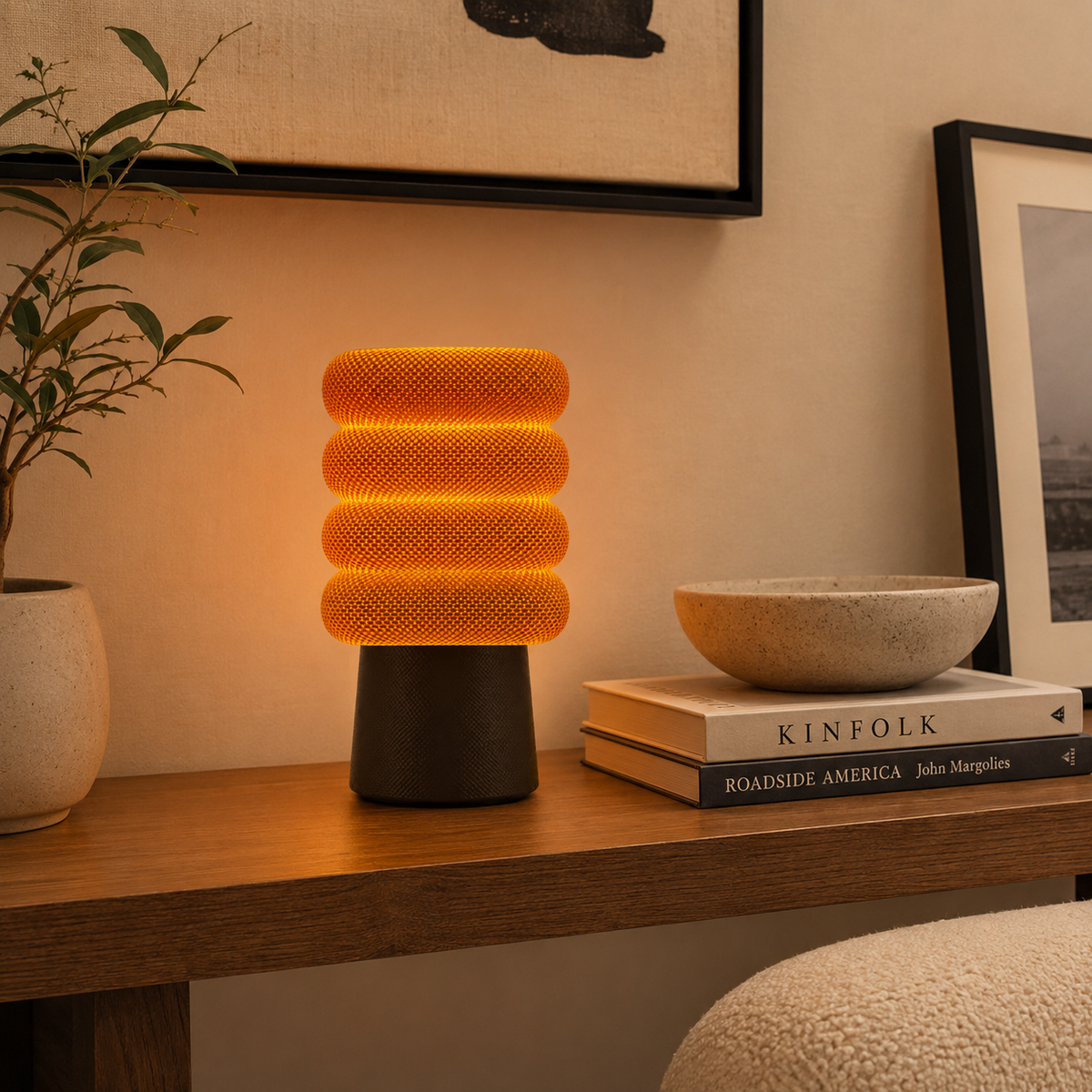 Ripple Sculptural Table Lamp